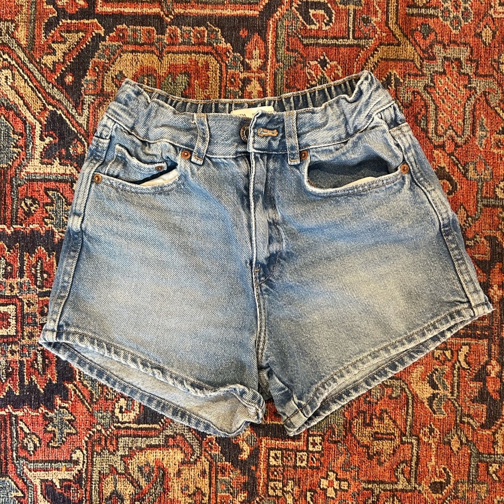 Zara Kids Light Blue Denim Shorts